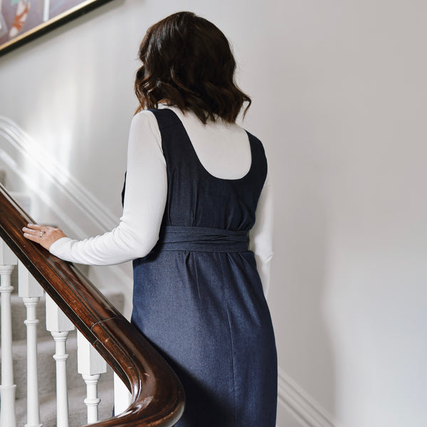 Dungaree Wrap Dress